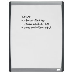 WB tavle m/buet ramme hvid 33,5x28cm