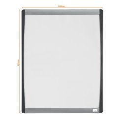 WB tavle m/buet ramme hvid 33,5x28cm