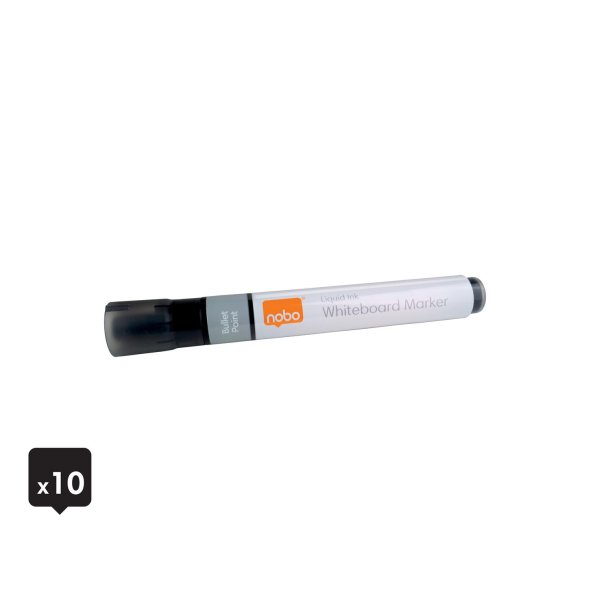 WB Marker LiquidInk rund 3mm sort (10)