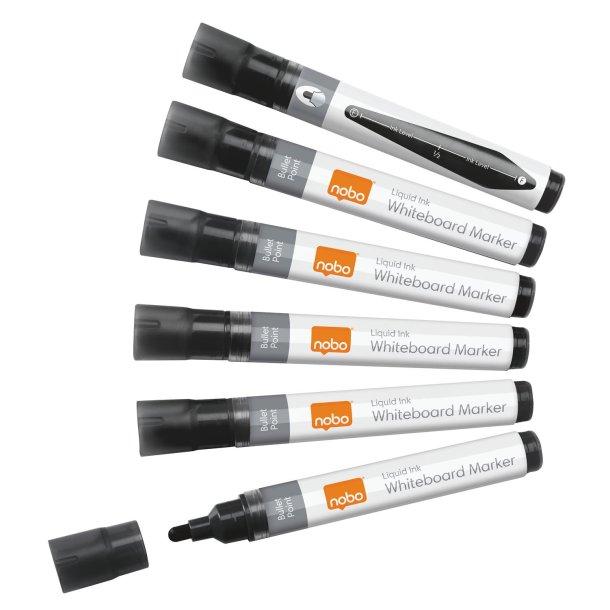 WB Marker LiquidInk rund 3mm sort (10)