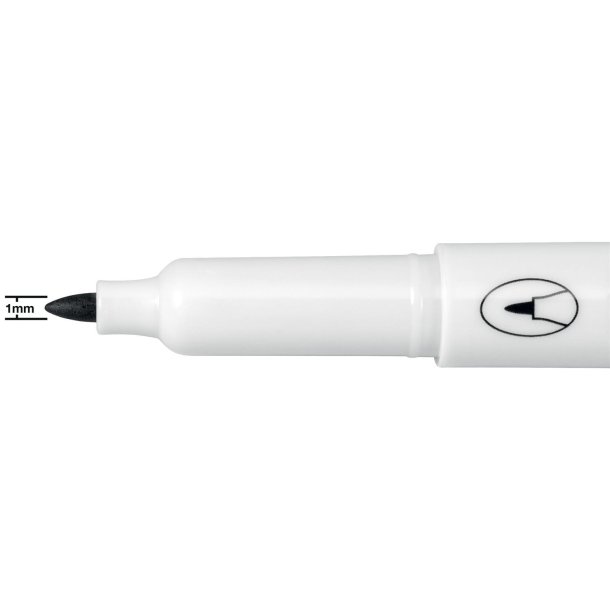 WB Marker Glide fin rund 1mm sort (4)