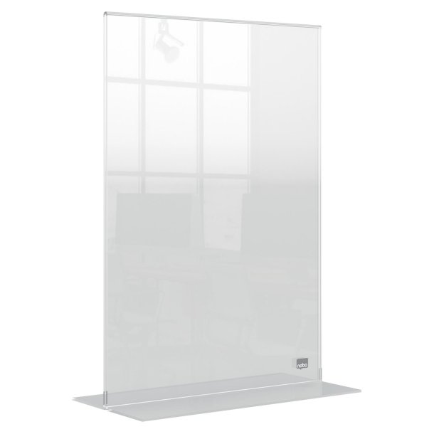 Skilteholder Premium Plus akryl T-fod A4