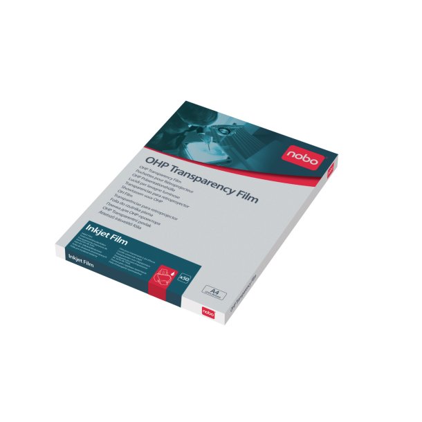 Nobo Overheadfilm A4 Transparent til Inkjet printere (50 stk/pk)