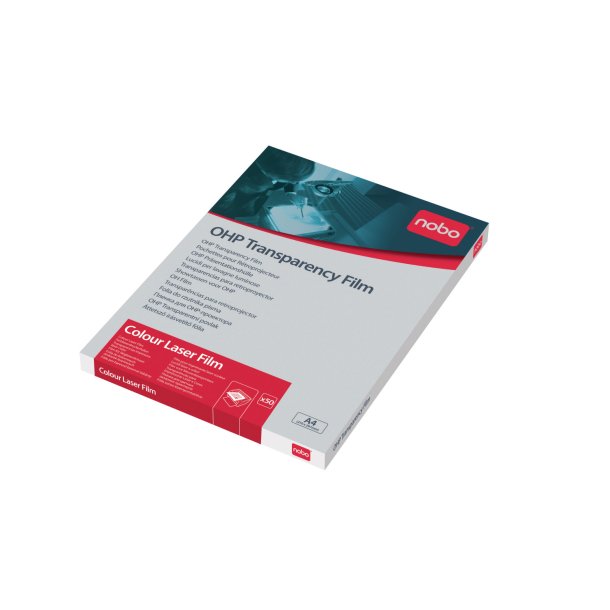 Nobo Overheadfilm A4 Transparent til farve laserprinter (50 stk/pk)