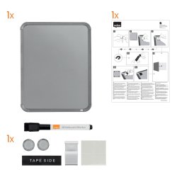 WB tavle Slim lakeret 36x28cm slv