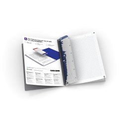 Oxford Smart notesbog A4 kvadreret 5x5 90 ark 90g sort