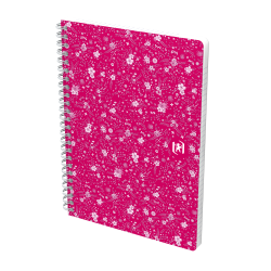 Oxford Floral notesbog A5 linieret 60 ark 90g ass.