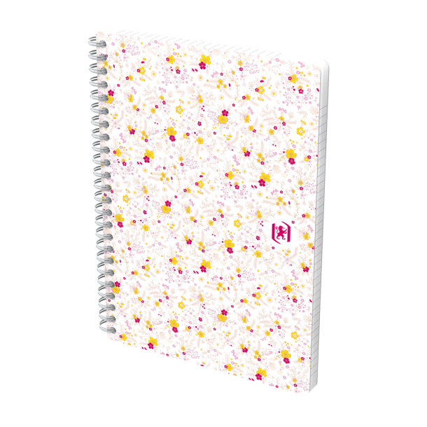 Oxford Floral notesbog A5 linieret 60 ark 90g ass.