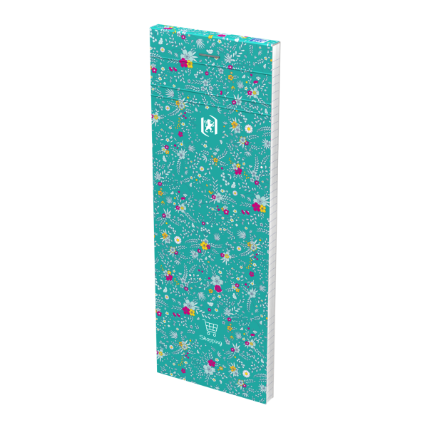 Oxford Floral shopping notesblok 80 ark 90g ass.