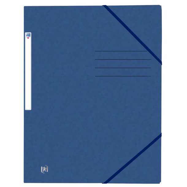 Oxford File+ Samlemappe A4, Mrk Bl