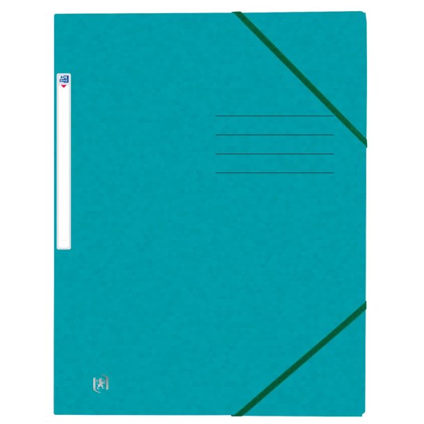 Oxford File+ Samlemappe A4, Aqua