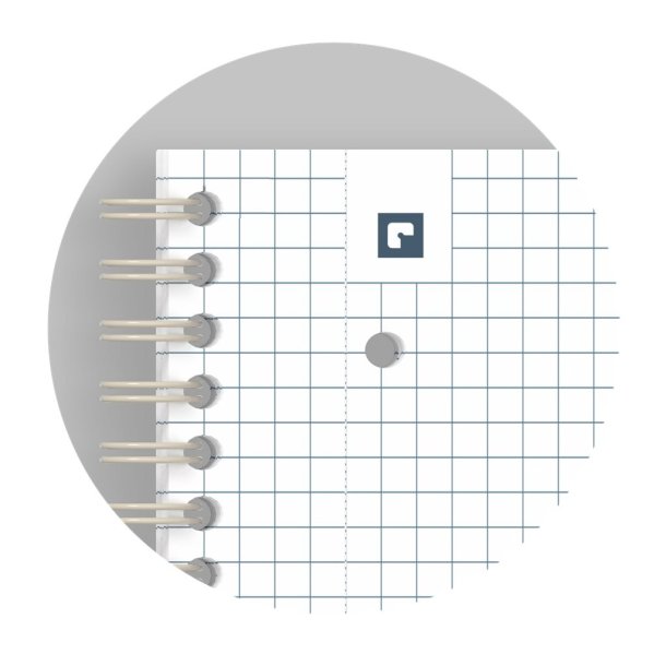 Oxford Origins A4+ kvadreret sort