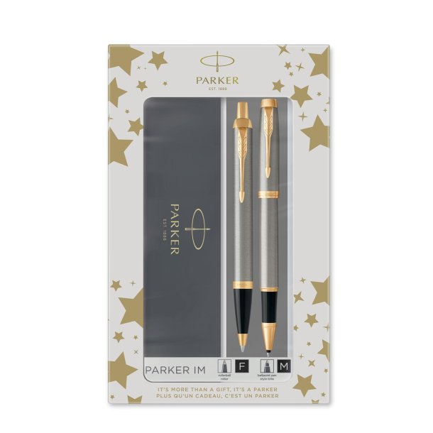 Parker Duos�t IM Metal GT kuglepen+rollerball s�lv