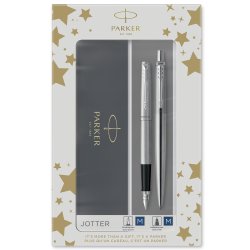 Parker Duos�t Jotter CT kuglepen+fyldepen s�lv