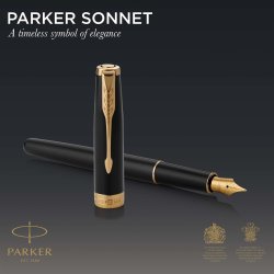 Parker Duos�t Sonnet GT kuglepen+fyldepen sort