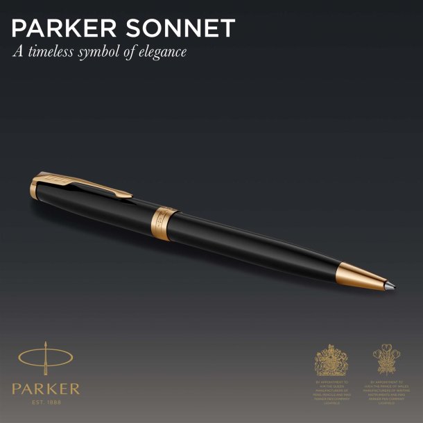 Parker Duos�t Sonnet GT kuglepen+fyldepen sort