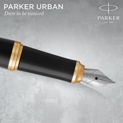 Parker Duos�t Urban GT kuglepen+fyldepen mat sort