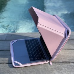 Sun Shade &amp; Privacy Sleeve/Bag Hemp MacBook 15-16'', Pink