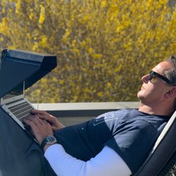 Sun Shade &amp; Privacy LUX Hood Stand Universal 12-14'', Black