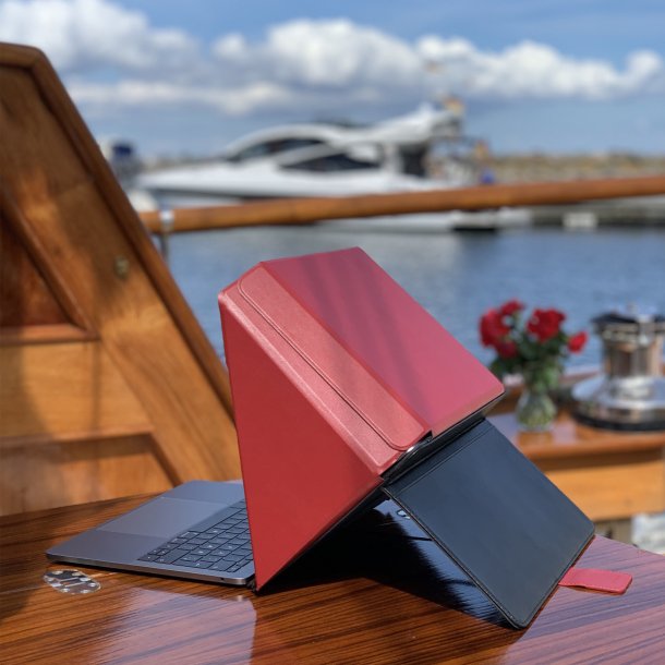 Sun Shade &amp; Privacy LUX Hood Stand Universal 12-14'', Red