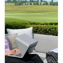 Sun Shade &amp; Privacy LUX Hood Stand Universal 12-14'', Stripe