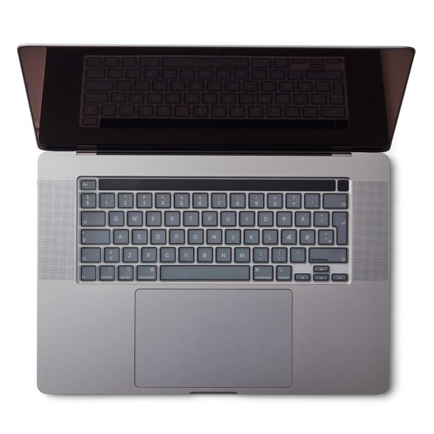 KB Cover MacBook Pro 13-16 2019-2022, TRNSP/Black