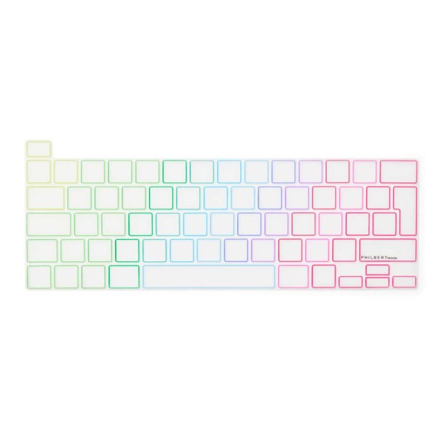 KB Cover MacBook Pro 13-16 2019-2022, TRNSP/Rainbow