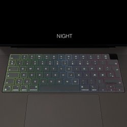 KB Cover MacBook Pro/Air 13-14-16 2021-2022 TRNSP/Rainbow