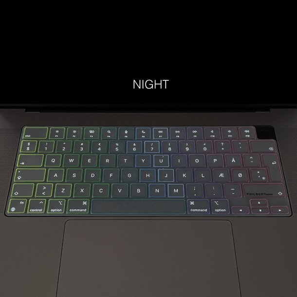 KB Cover MacBook Pro/Air 13-14-16 2021-2022 TRNSP/Rainbow