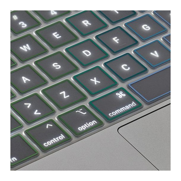 KB Cover MacBook Pro/Air 13-14-16 2021-2022 TRNSP/Rainbow