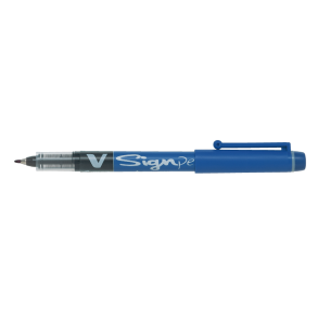 Filtpen m/h�tte V-Signpen 2,0 bl�
