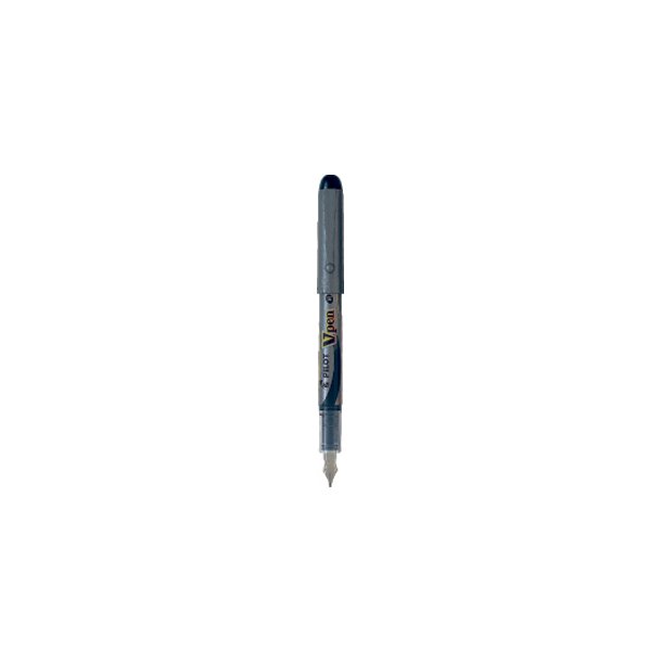 Fyldepen V-Pen Silver m/h�tte sort
