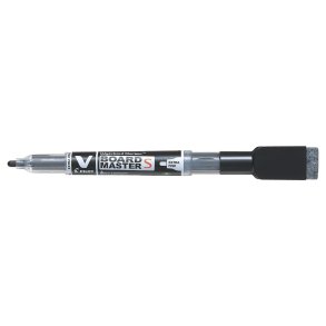 V Board Master Small EF bullet tip black w/eraser and magnet