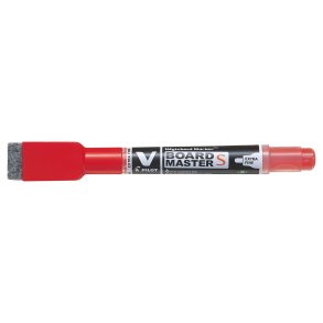  V Board Master Small EF bullet tip red w/eraser and magnet
