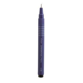 Filtpen m/h�tte Drawing Pen 0,1mm sort