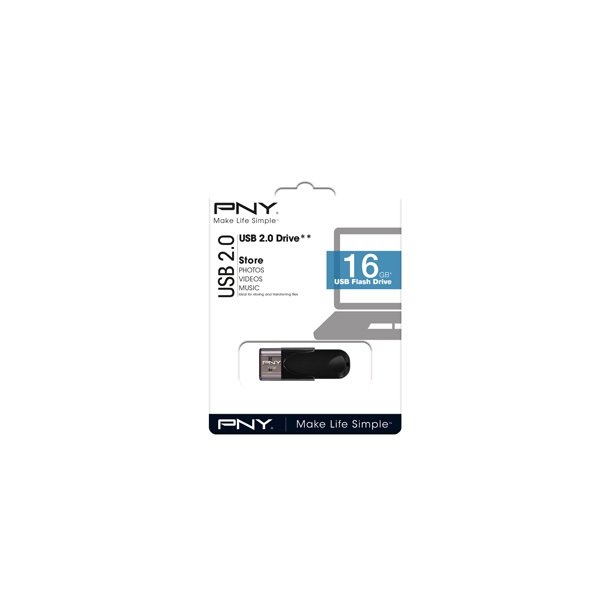 USB 2.0 Attache 4 16GB, Black