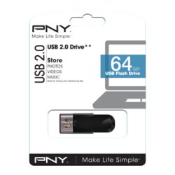 USB 2.0 Attache 4 64GB, Black