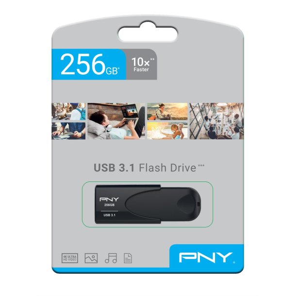 USB 3.1 Attache 4 256GB, Black