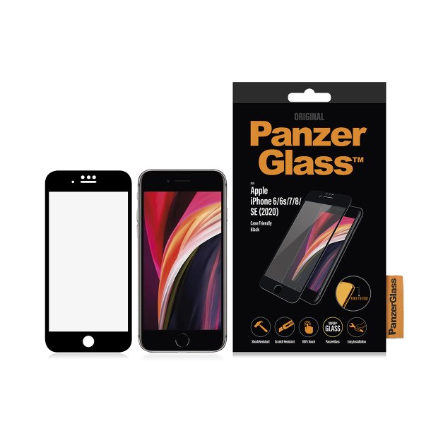 PanzerGlass iPhone SE (2020)/8/7/6 Case Friendly, Black