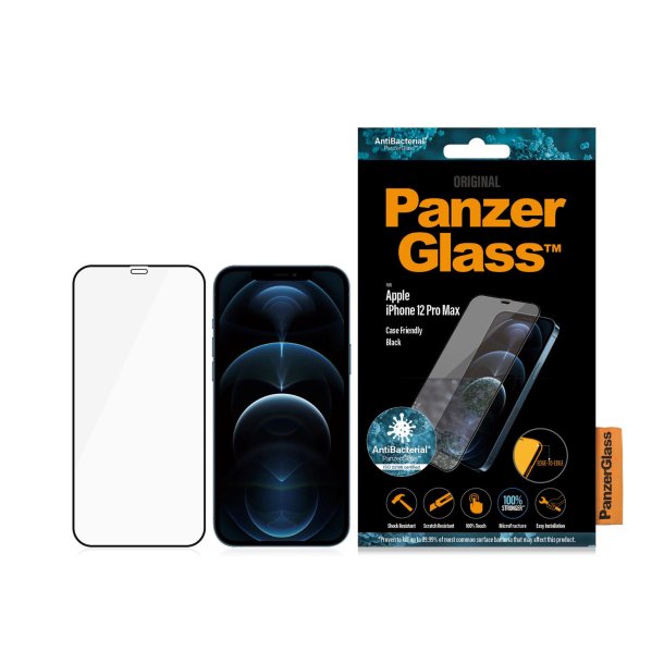 PanzerGlass iPhone 12 Pro Max (CF), Black (AB)