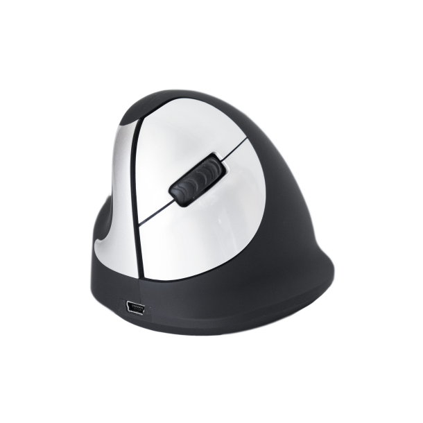R-Go HE Tr�dl�s, Ergonomisk mus, t. venstre h�nd Medium