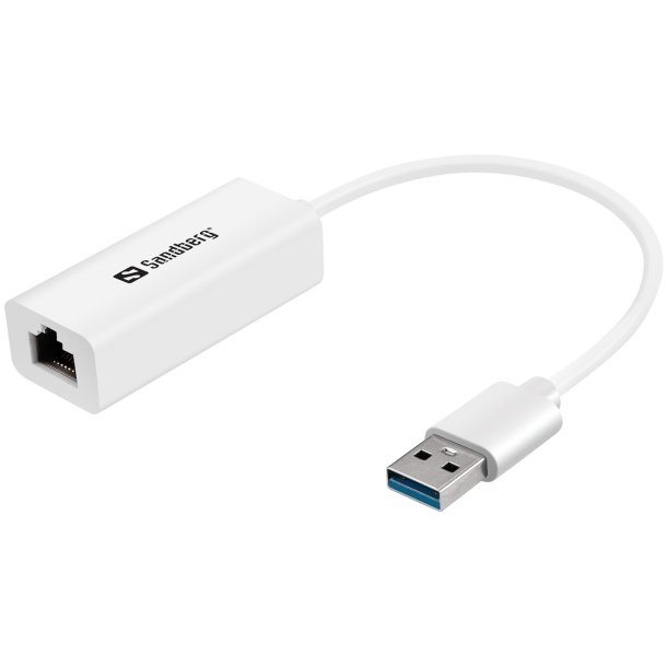 USB3.0 Gigabit Network Adapter, White