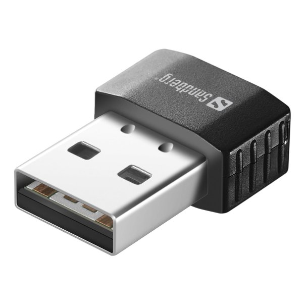 Sandberg Micro Wifi Dongle 650 Mbit/s, Black