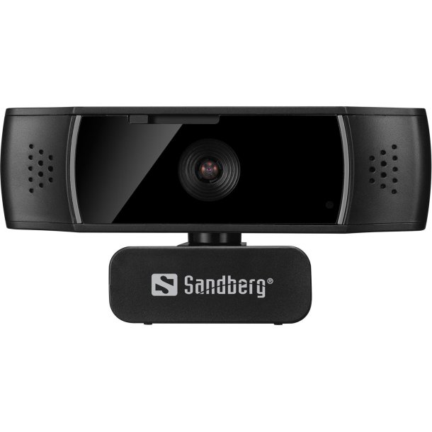 Sandberg USB Webcam Autofocus DualMic, Black