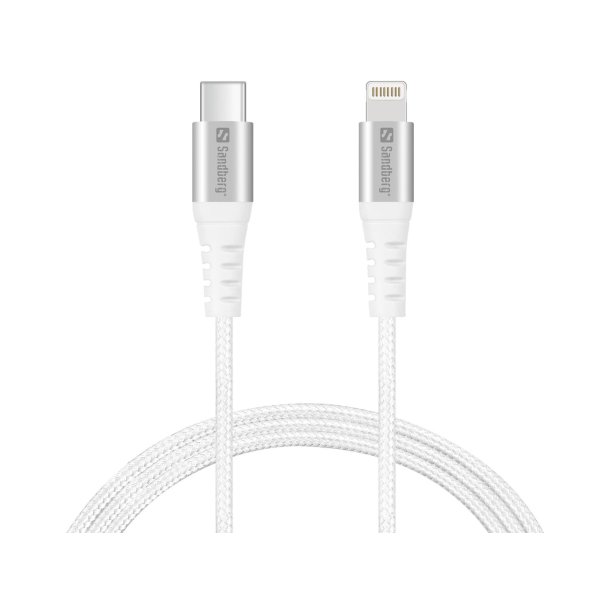 USB-C to Lightning Cable, White (1m)