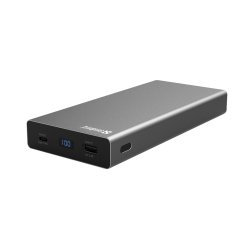 20.000 mAh PD 100W PowerBank USB-C, Alu