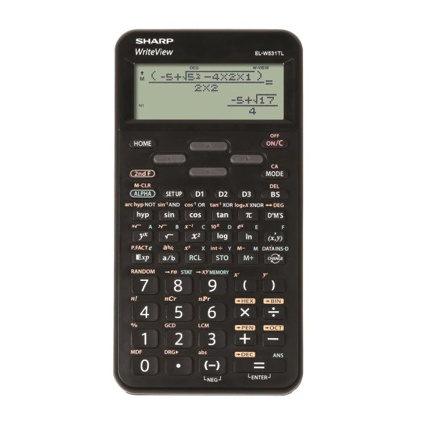 SHARP EL-W531TL Lommeregner, sort