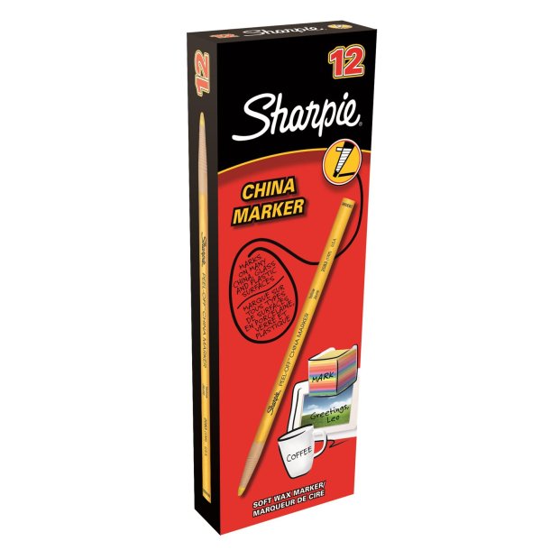 Marker Sharpie China 2,0mm gul