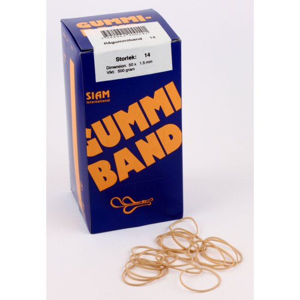 Gummib�nd nr. 14   50x1,5mm (500g)