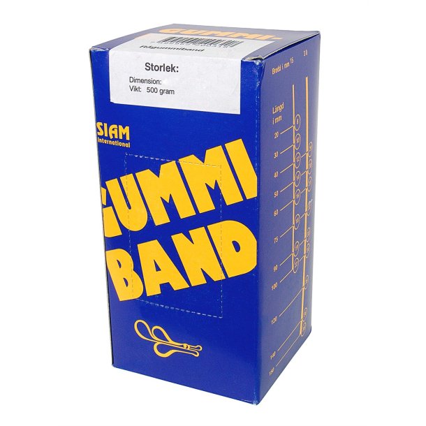 Gummib�nd nr. 75  100x9,0mm (500g)